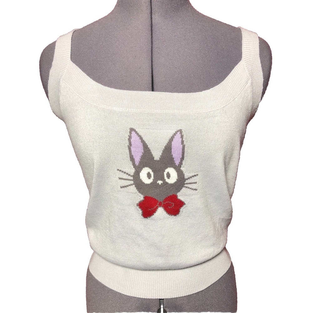 Studio Ghibli Kiki's Delivery Service Jiji Cat Sweater Tank Top XL Her Universe